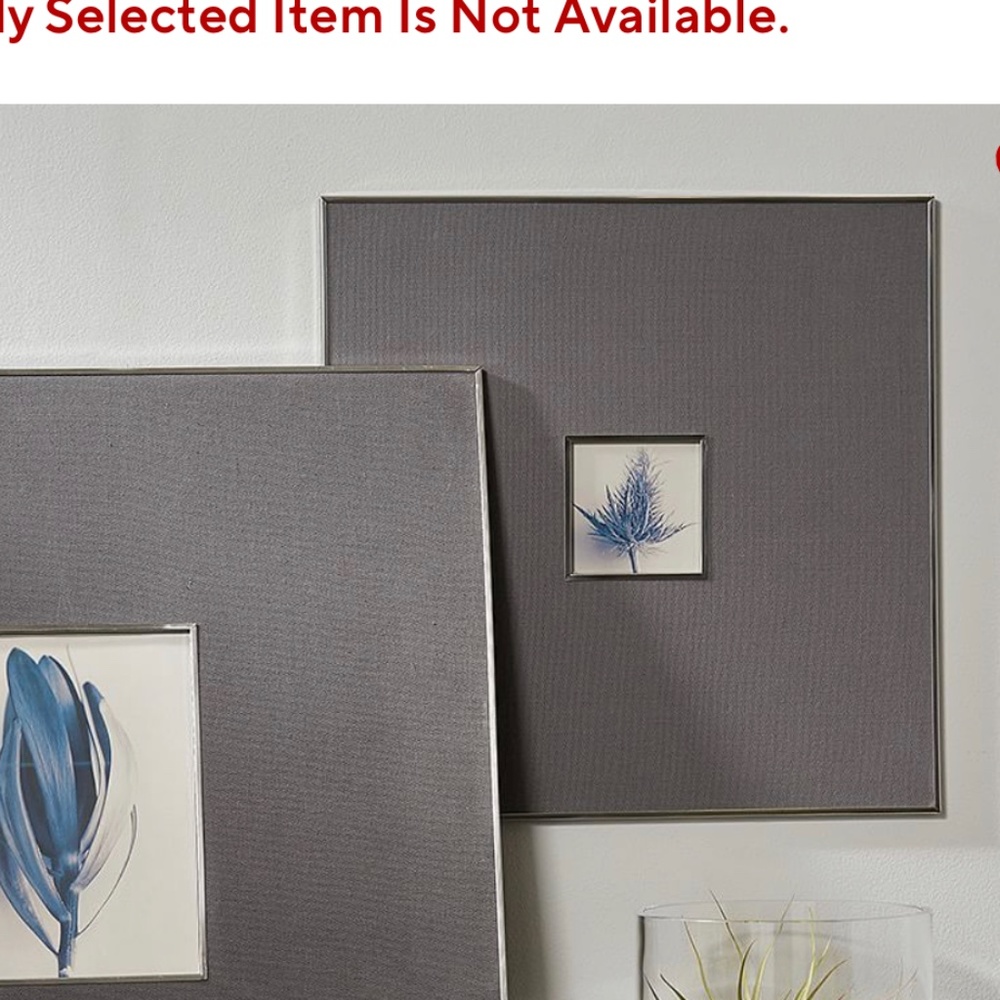 Pottery Barn Presidio Frame square 18x18 (picture box size 4x4)